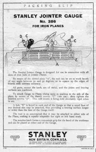 old ad for Stanley 386