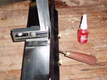adjusting the set screws on the LV fence