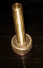 view three of screw with epoxied coin