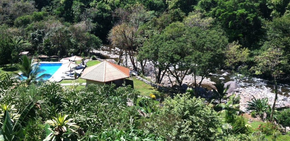 Frank Stegmeier's compound along the river in Caldera is a self-contained paradise he has built and landscaped over the past 25 years.