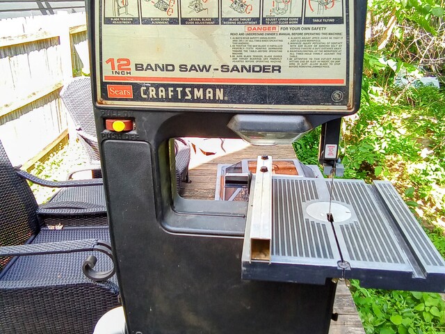 Craftsman 12 Inch Bandsaw (Sander Capable) - Plus Roughed Out Bowls, Blanks, Logs